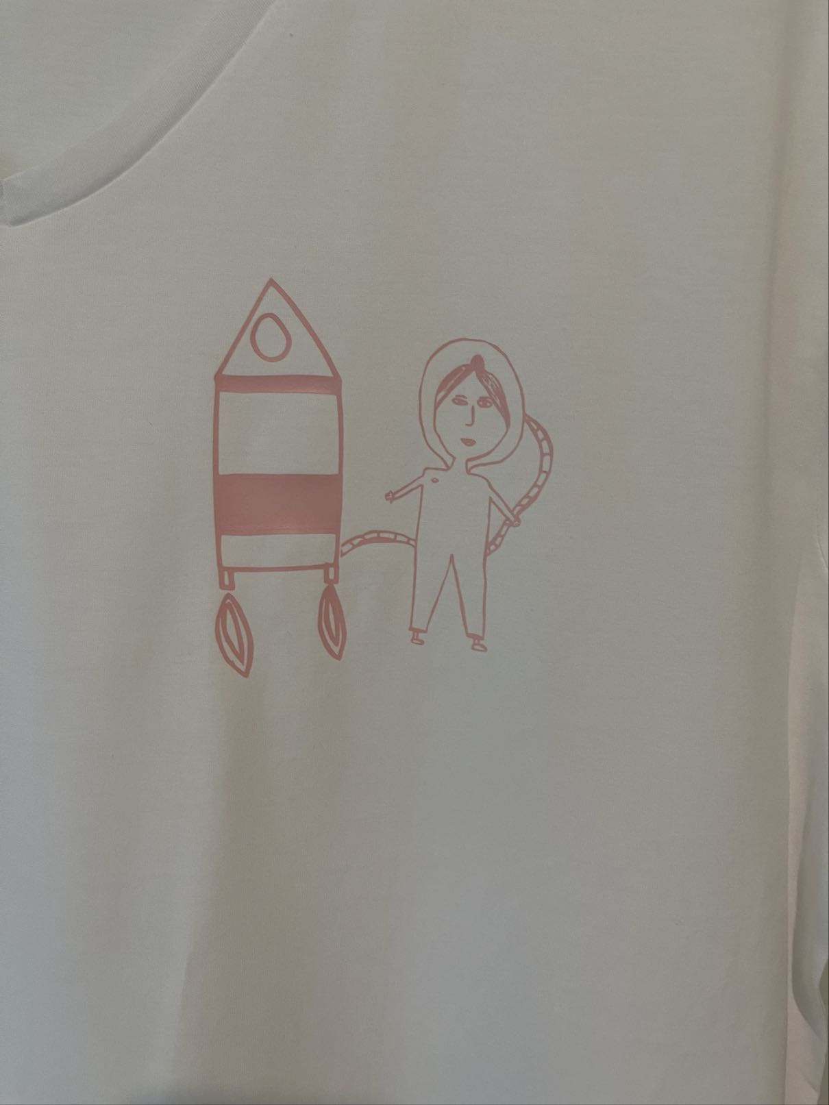 Ruimtemeisje - mini T-shirt
