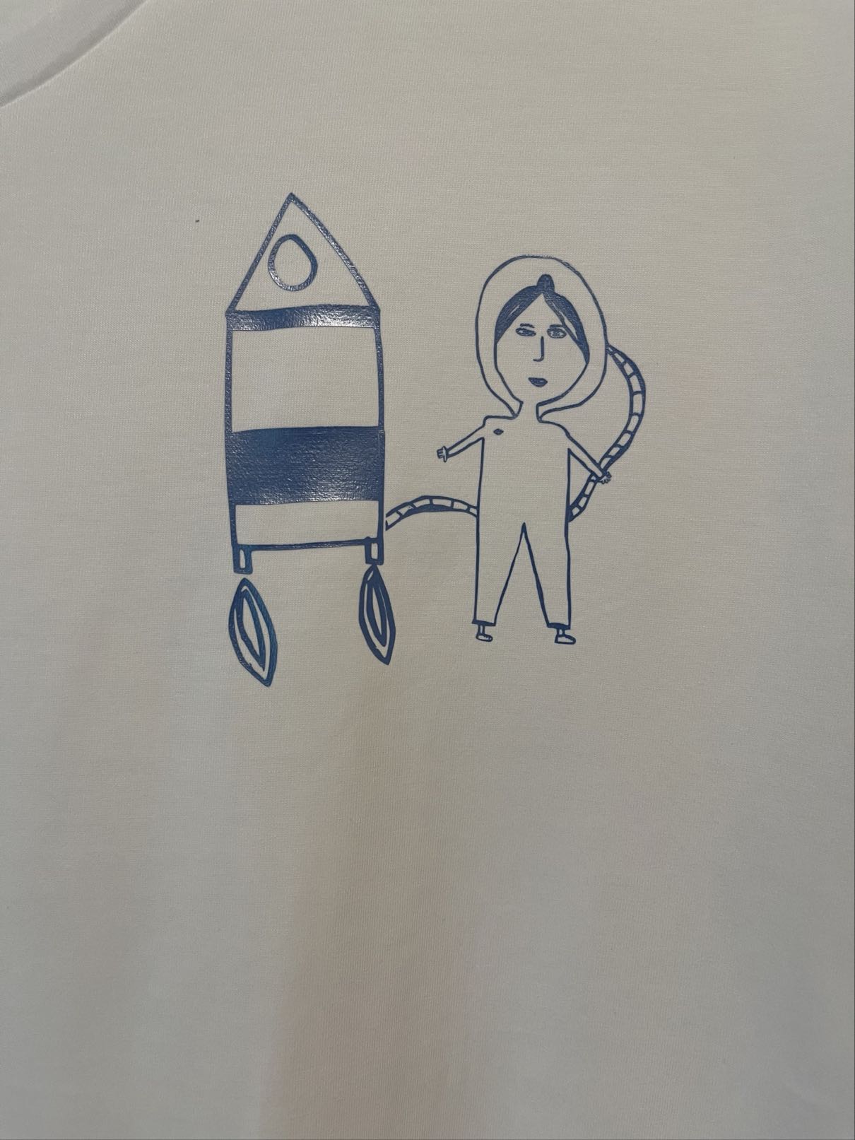 Ruimtemeisje - mini T-shirt