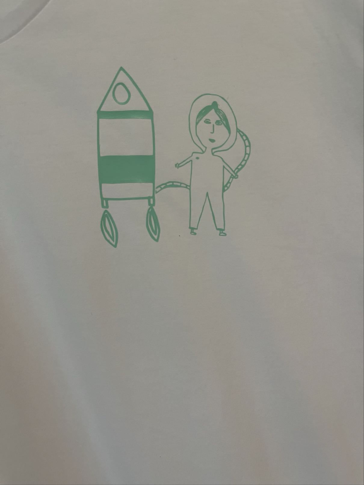 Ruimtemeisje - mini T-shirt